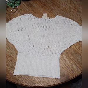 Derek Heart white sparkly shirt